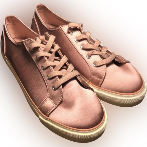 The GAP - Pink Satin Lace Up Fashion Sneakers ladies 9 - Picture 2 of 10